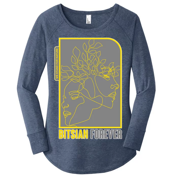 Bitsian Forever We Stand For Nature Women's Perfect Tri Tunic Long Sleeve Shirt