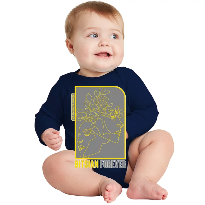 Bitsian Forever We Stand For Nature Baby Long Sleeve Bodysuit