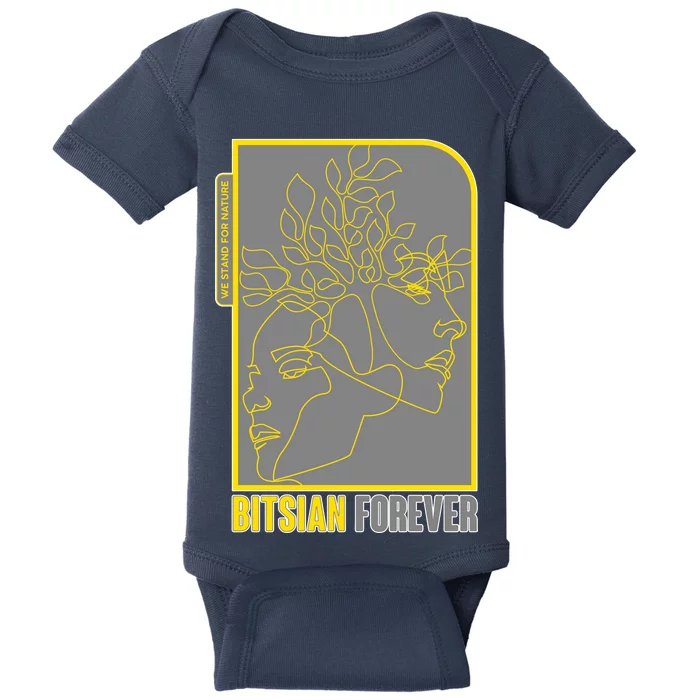 Bitsian Forever We Stand For Nature Baby Bodysuit