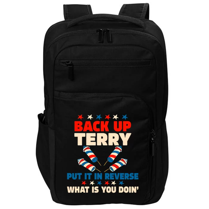 Back It Up Terry Put It In Reverse July 4th Fireworks Terry Patriotic Impact Tech Backpack