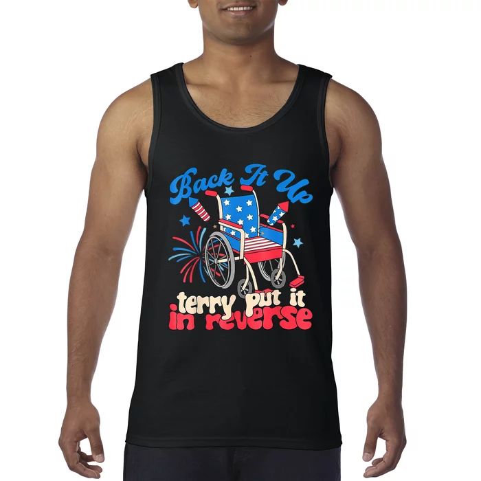 Back It Up Terry Put It In Reverse Firework 4th Of July Tank Top