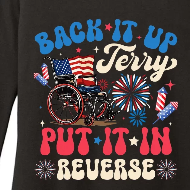 Back It Up Terry Put It In Reverse Firework 4th Of July Womens CVC Long Sleeve Shirt