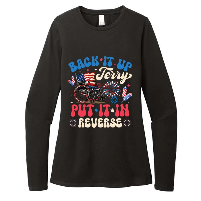 Back It Up Terry Put It In Reverse Firework 4th Of July Womens CVC Long Sleeve Shirt