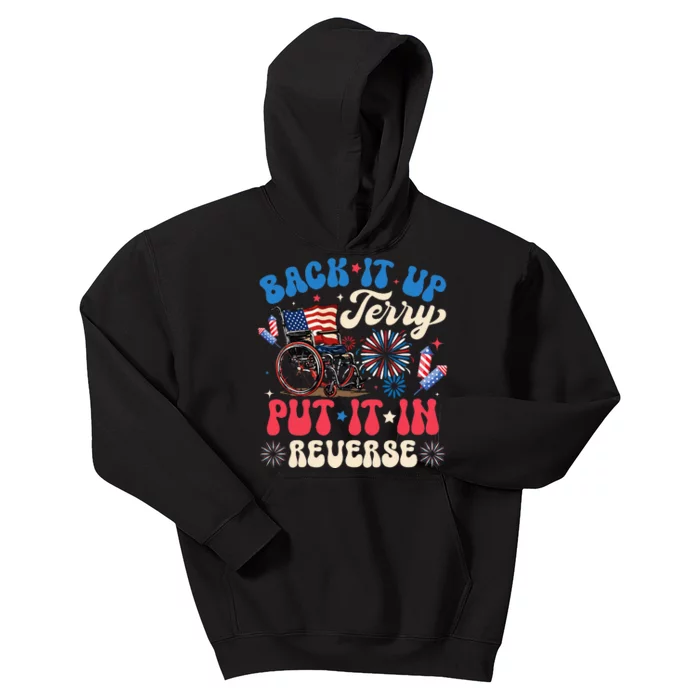 Back It Up Terry Put It In Reverse Firework 4th Of July Kids Hoodie