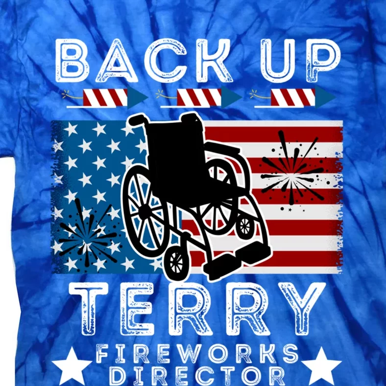 Back It Up Terry 4th Of July Put It In Reverse Fireworks Gift Tie-Dye T-Shirt