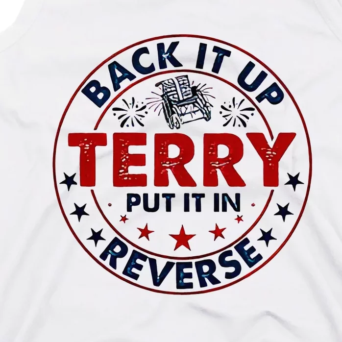 Back It Up Terry Put It In Reverse Firework 4th Of July Tank Top