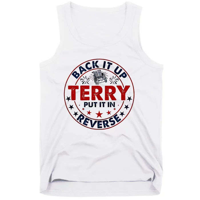 Back It Up Terry Put It In Reverse Firework 4th Of July Tank Top