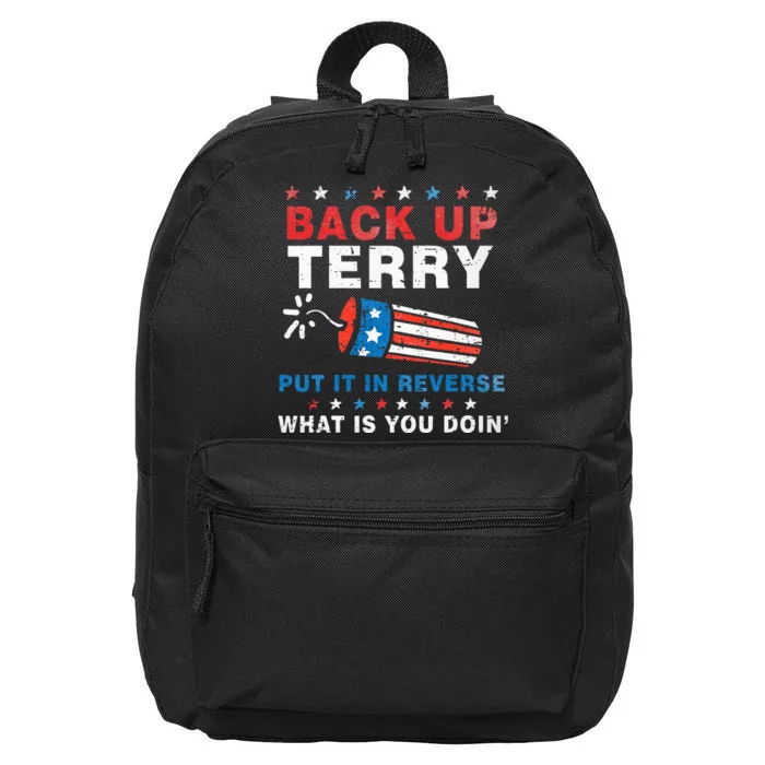 Back It Up Terry Put It In Reverse July 4th Fireworks Terry 16 in Basic Backpack