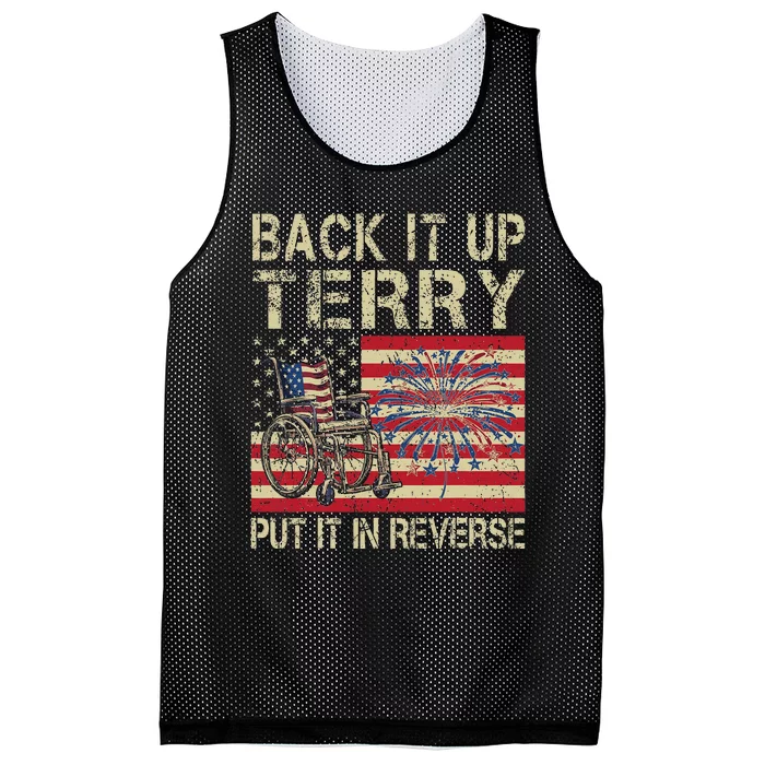 Back It Up Terry Put It In Reverse Firework Usa 4th Of July Mesh Reversible Basketball Jersey Tank