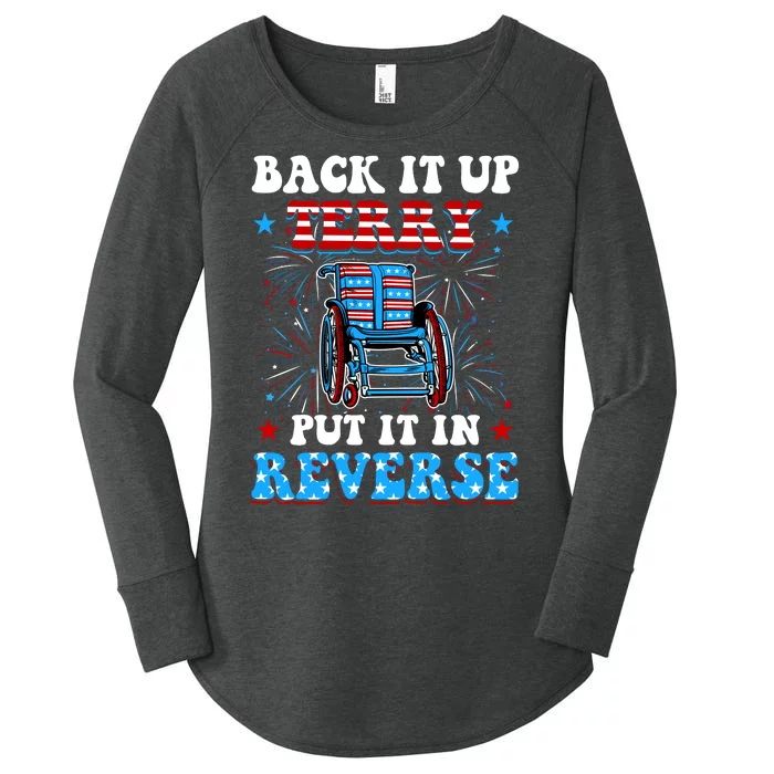 Back It Up Terry Put It In Reverse Women's Perfect Tri Tunic Long Sleeve Shirt