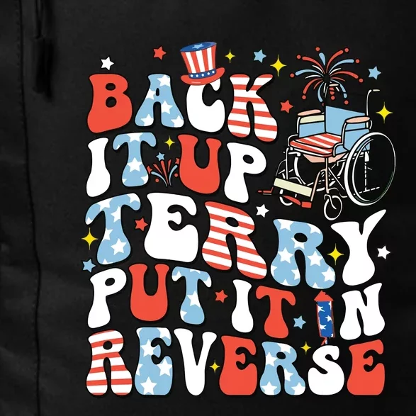 Back It Up Terry Put It In Reverse 4th July Daily Commute Backpack