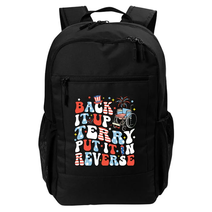 Back It Up Terry Put It In Reverse 4th July Daily Commute Backpack