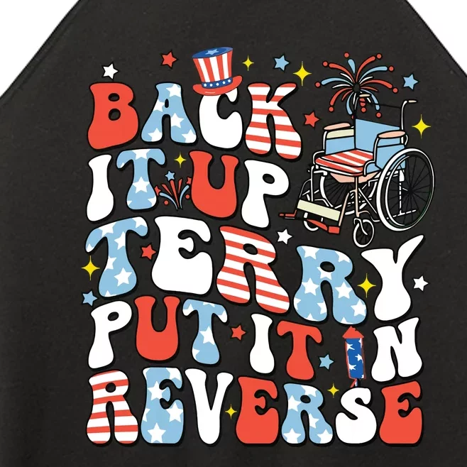 Back It Up Terry Put It In Reverse 4th July Women’s Perfect Tri Rocker Tank