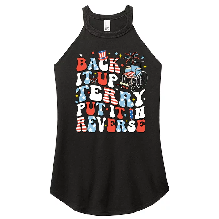 Back It Up Terry Put It In Reverse 4th July Women’s Perfect Tri Rocker Tank