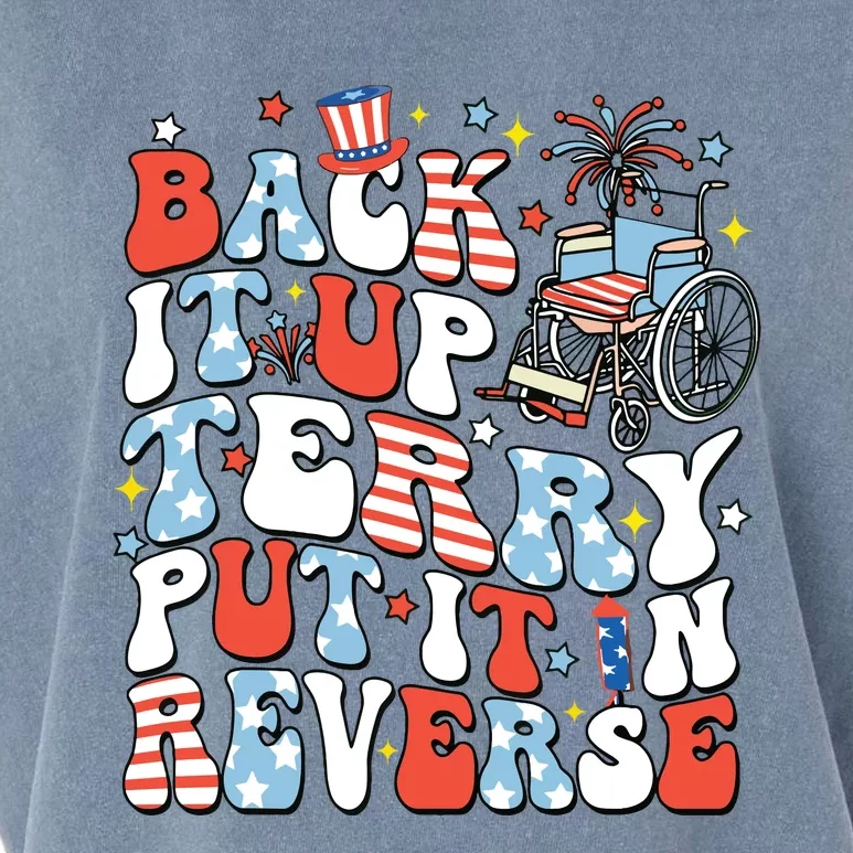 Back It Up Terry Put It In Reverse 4th July Garment-Dyed Women's Muscle Tee