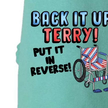 Back It Up Put It In Reverse Funny Fourth 4th Of July Terry Gift Doggie 3-End Fleece Hoodie