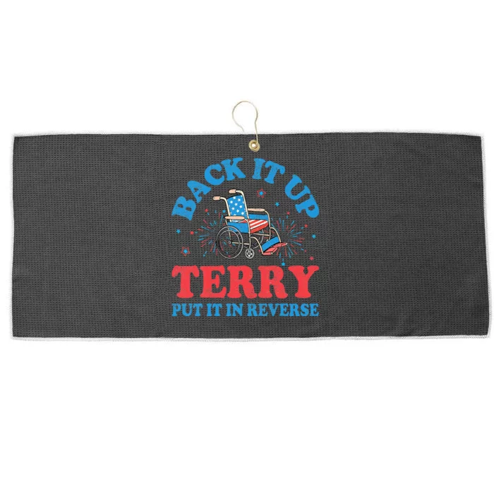 Back It Up Terry Put It In Reverse 4th Of July Fireworks Large Microfiber Waffle Golf Towel