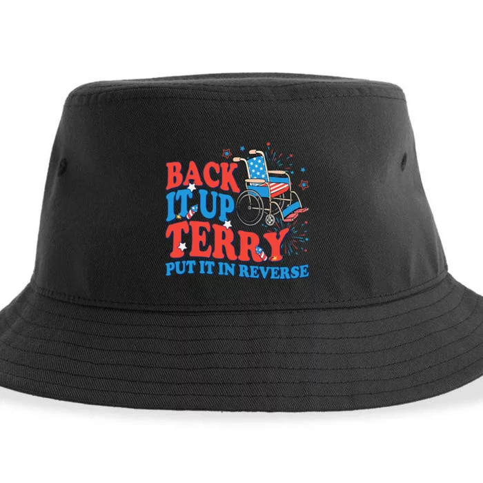 Back It Up Terry Put It In Reverse 4th Of July Fireworks Sustainable Bucket Hat