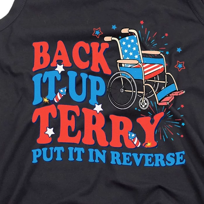 Back It Up Terry Put It In Reverse 4th Of July Fireworks Tank Top