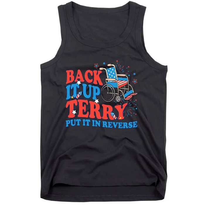 Back It Up Terry Put It In Reverse 4th Of July Fireworks Tank Top