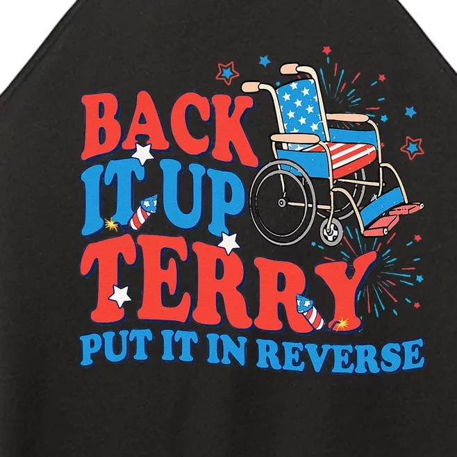 Back It Up Terry Put It In Reverse 4th Of July Fireworks Women’s Perfect Tri Rocker Tank