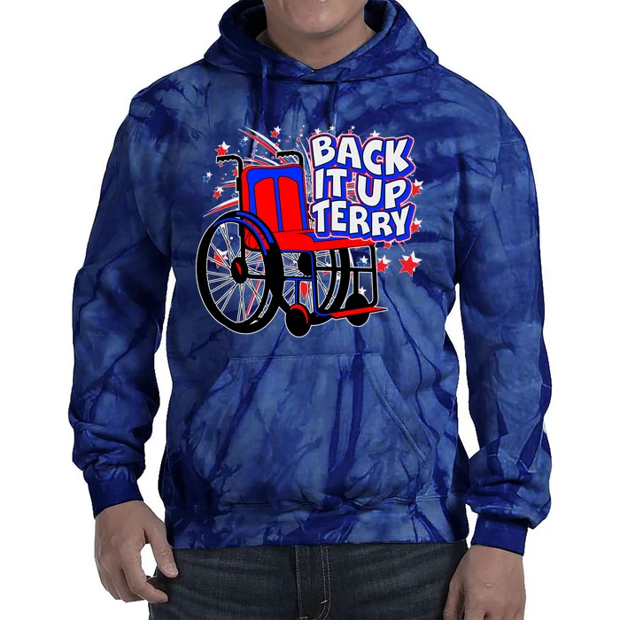 Back It Up Terry Fireworks Wheelchair Tie Dye Hoodie