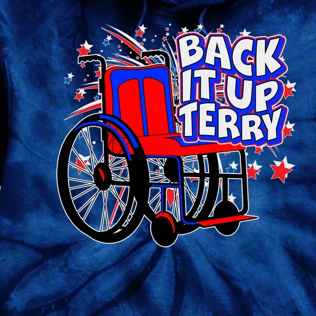 Back It Up Terry Fireworks Wheelchair Tie Dye Hoodie