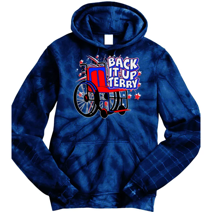 Back It Up Terry Fireworks Wheelchair Tie Dye Hoodie