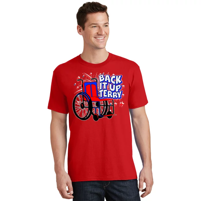 Back It Up Terry Fireworks Wheelchair T-Shirt