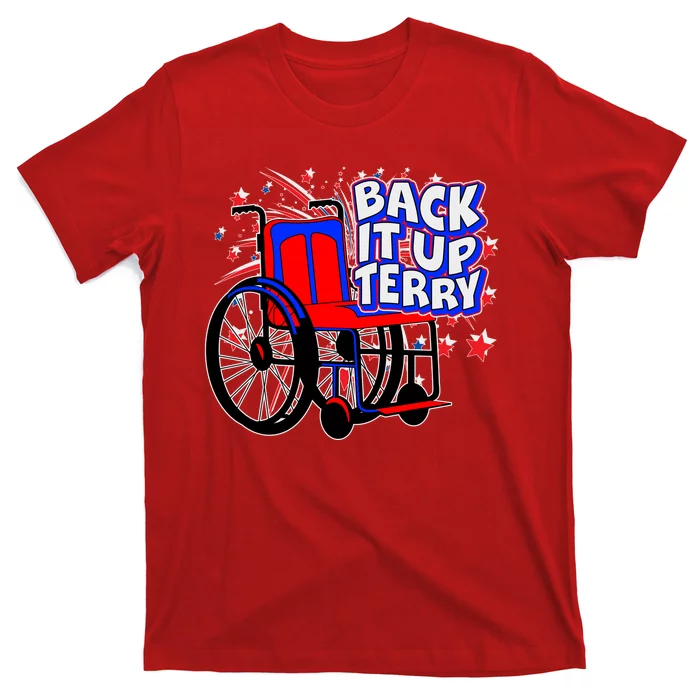 Back It Up Terry Fireworks Wheelchair T-Shirt