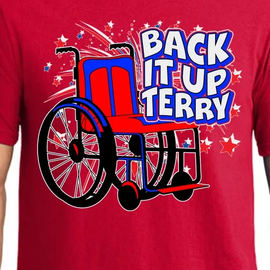 Back It Up Terry Fireworks Wheelchair Pajama Set