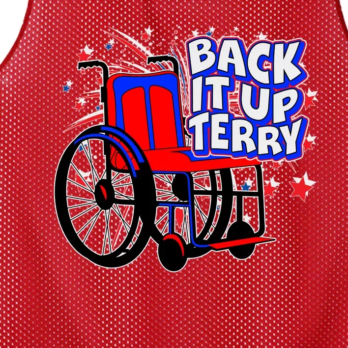 Back It Up Terry Fireworks Wheelchair Mesh Reversible Basketball Jersey Tank