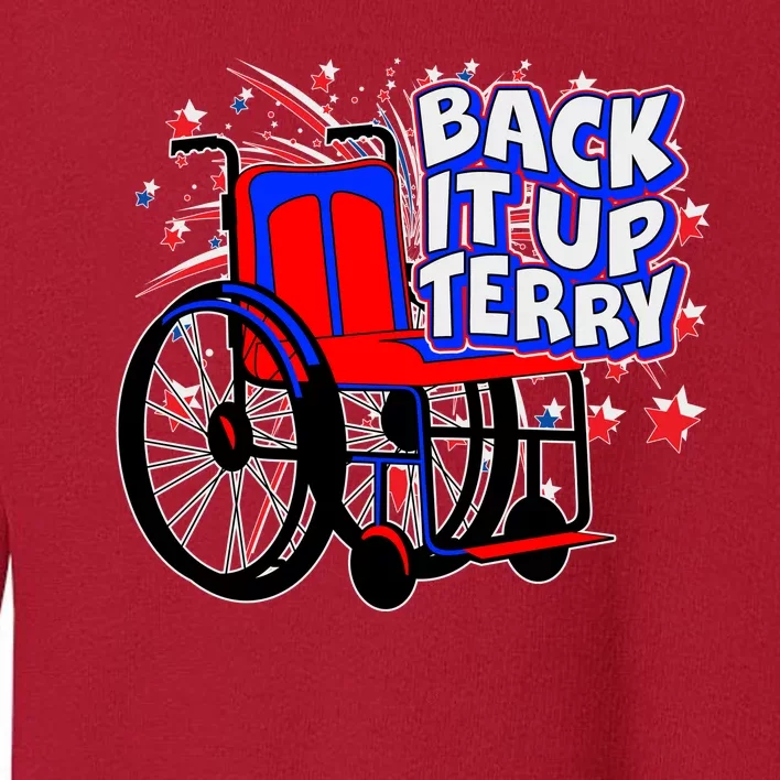 Back It Up Terry Fireworks Wheelchair Toddler Sweatshirt