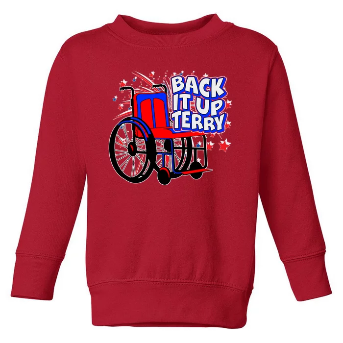 Back It Up Terry Fireworks Wheelchair Toddler Sweatshirt