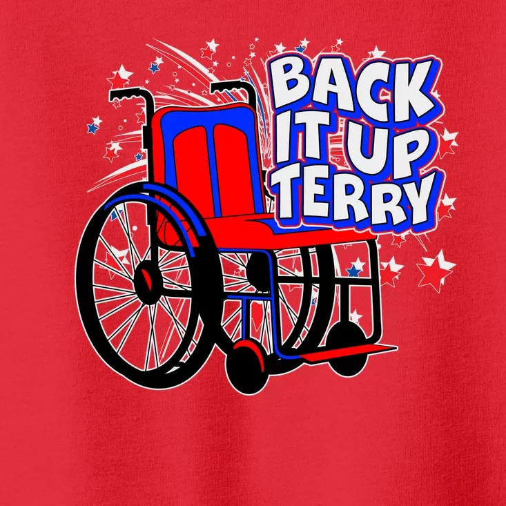 Back It Up Terry Fireworks Wheelchair Toddler T-Shirt