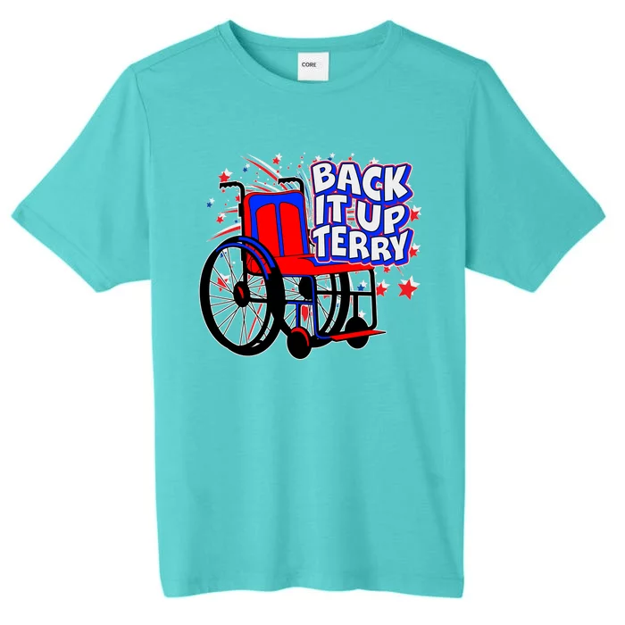 Back It Up Terry Fireworks Wheelchair ChromaSoft Performance T-Shirt