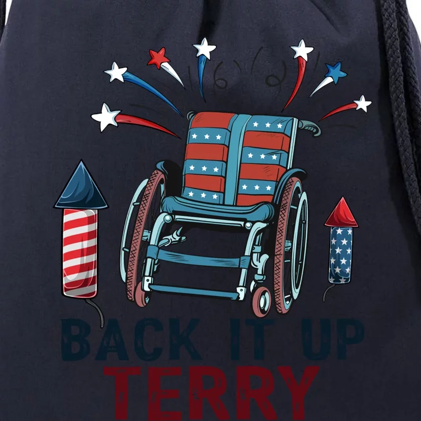 Back It Up Terry 4th Of July Gift Drawstring Bag