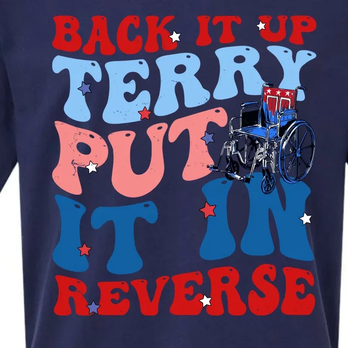 Back It Up Terry Put It In Reverse Funny 4th Of July Sueded Cloud Jersey T-Shirt