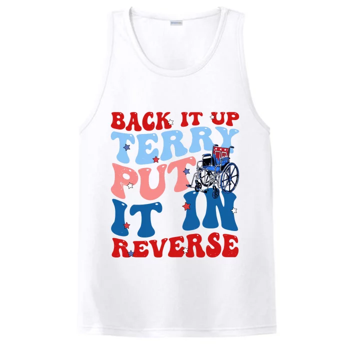 Back It Up Terry Put It In Reverse Funny 4th Of July Performance Tank