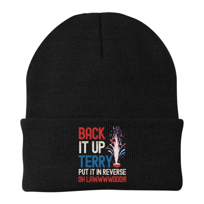 Back It Up Terry 4th Of July Funny Back It Up Terry Knit Cap Winter Beanie