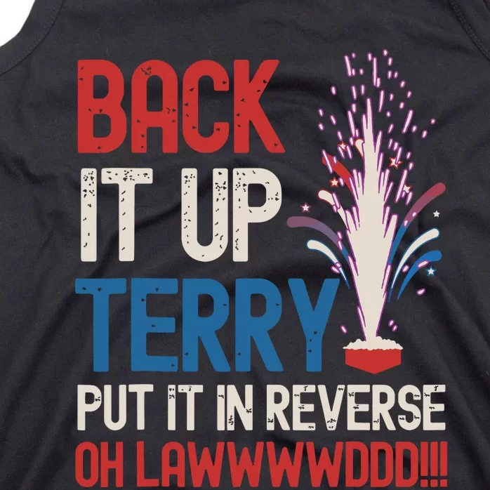 Back It Up Terry 4th Of July Funny Back It Up Terry Tank Top