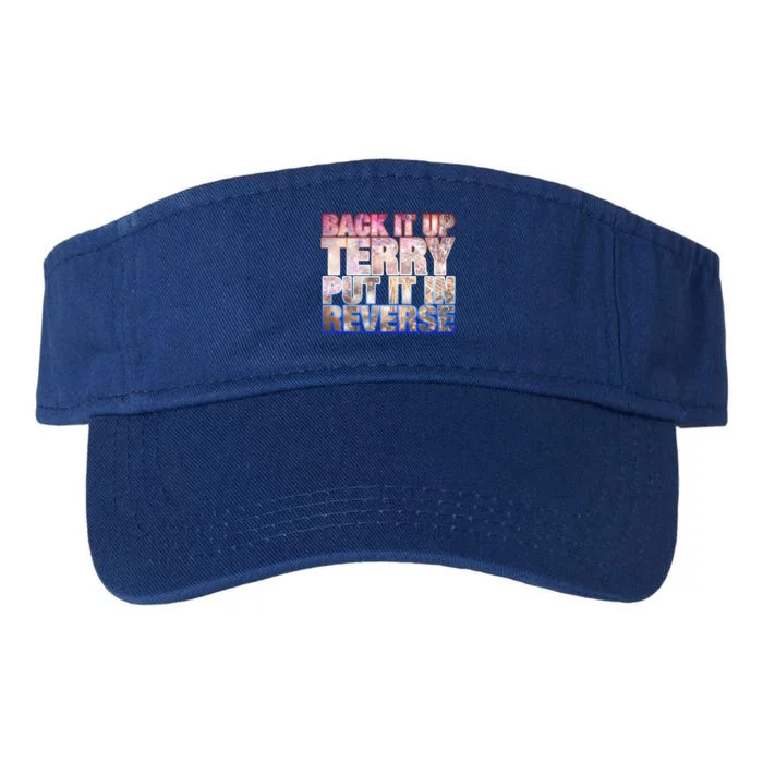 Back It Up Terry Put It In Reverse Funny 4th Of July Great Gift Valucap Bio-Washed Visor