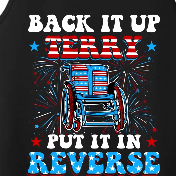 Back It Up Terry Put It In Reverse Fireworks Fun 4th Of July Performance Tank