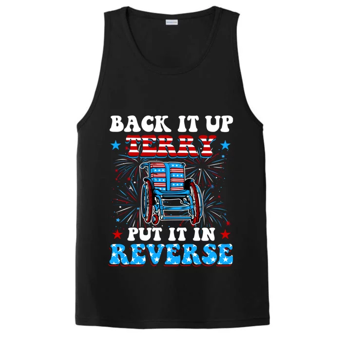 Back It Up Terry Put It In Reverse Fireworks Fun 4th Of July Performance Tank