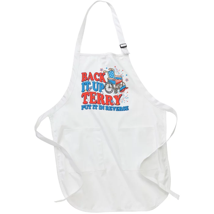 Back It Up Terry Put It In Reverse 4th Of July Fireworks Full-Length Apron With Pocket