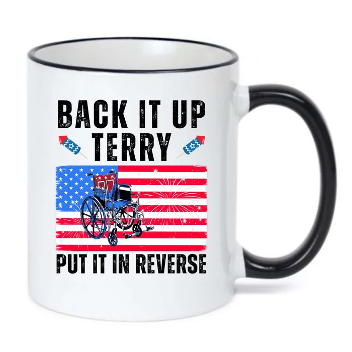 Back It Up Terry Put It In Reverse 4th Of July Usa Black Color Changing Mug