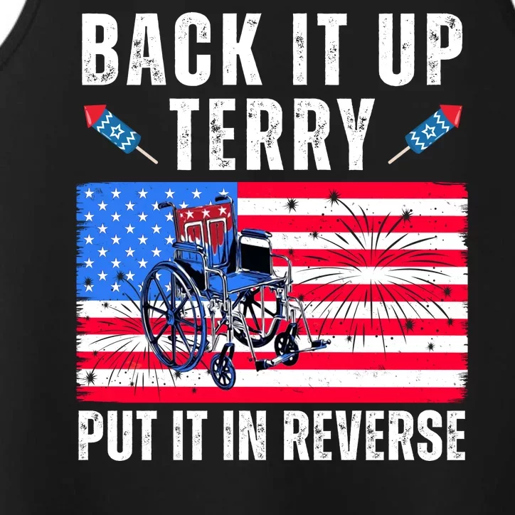 Back It Up Terry Put It In Reverse 4th Of July Usa Performance Tank