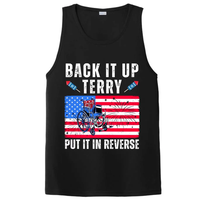 Back It Up Terry Put It In Reverse 4th Of July Usa Performance Tank