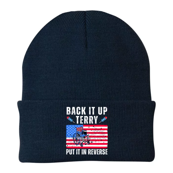 Back It Up Terry Put It In Reverse 4th Of July Usa Knit Cap Winter Beanie