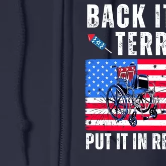 Back It Up Terry Put It In Reverse 4th Of July Usa Full Zip Hoodie